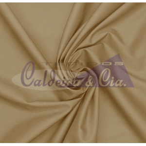 Tecido Tricoline Silky Lisa cor - 7484 (Bege Escuro)